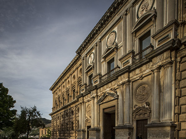 Main entrance of the palace, finished in the reign of Philip II to designs by Juan de Herrera