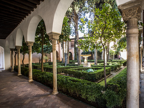 Lindaraja Court, with apartments around it that were specially prepared for the Emperor's visit in 1526