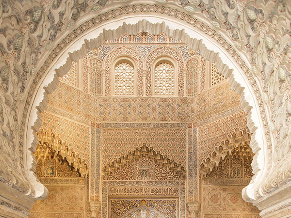 Oratory of the original madrasa, or Koranic school, founded by Yusuf I