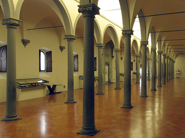 The monumental library by Michelozzo in the Monastery of San Marco