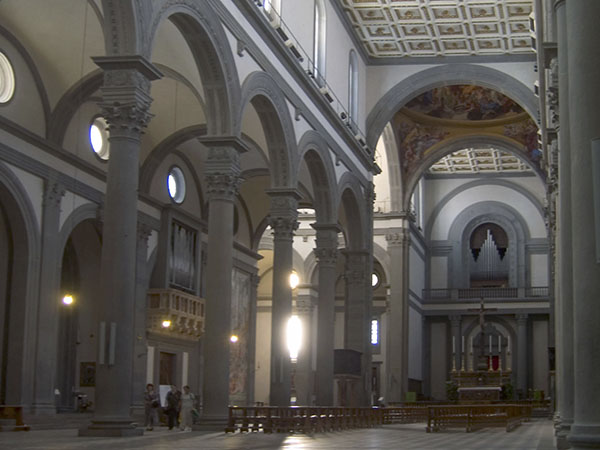 Interior of the Basilica of San Lorenzo