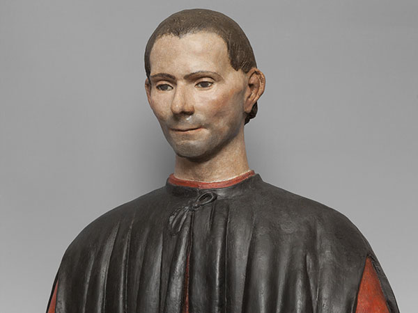 Polychrome bust of Niccolò Machiavelli,  Old Chancellery, Museo di Palazzo Vecchio