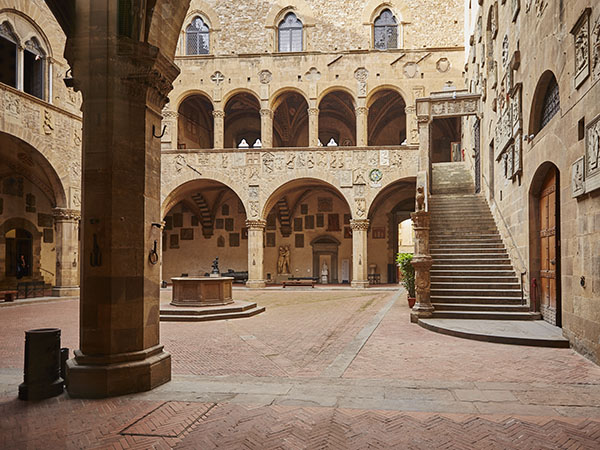 The inner courtyard of the Palazzo del Bargello