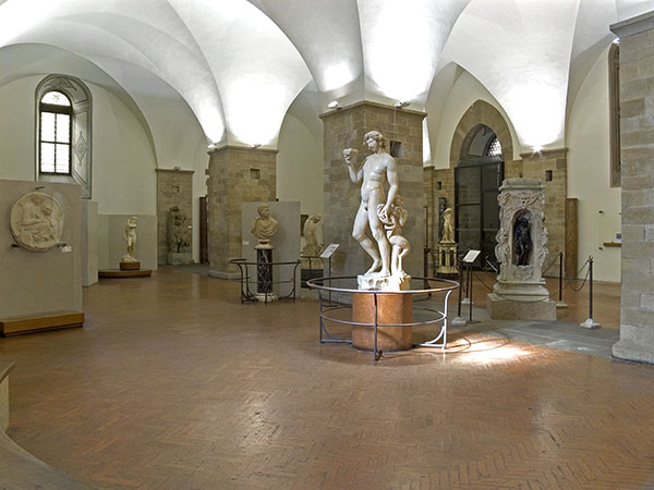 The Hall of Michelangelo and 16th century sculpture in the Bargello Museum