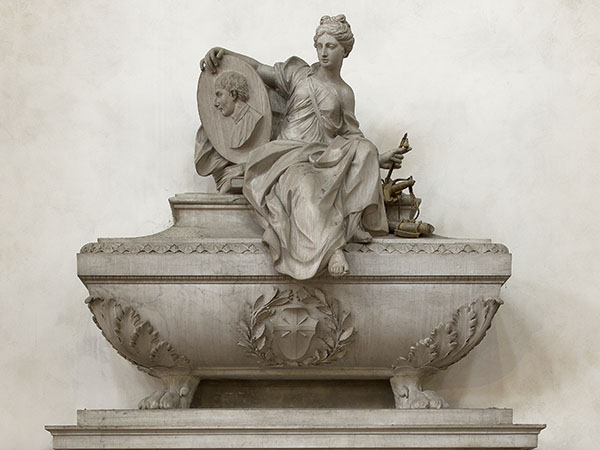 The Sepulchre of Niccolò Machiavelli sculpted by Innocenzo Spinazzi, Patrimonio del Fondo Edifici di Culto-Ministero dell'Interno