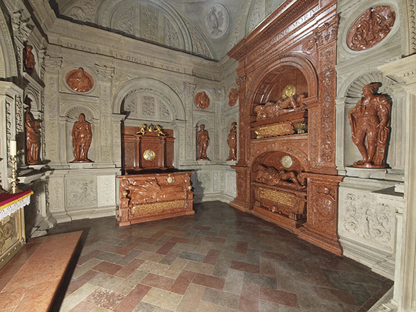 Kraków. The Sigismund Chapel in the Royal Archcathedral Basilica of St Stanislaus and St Wenceslaus